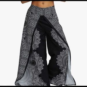 Black Boho style pants s/m